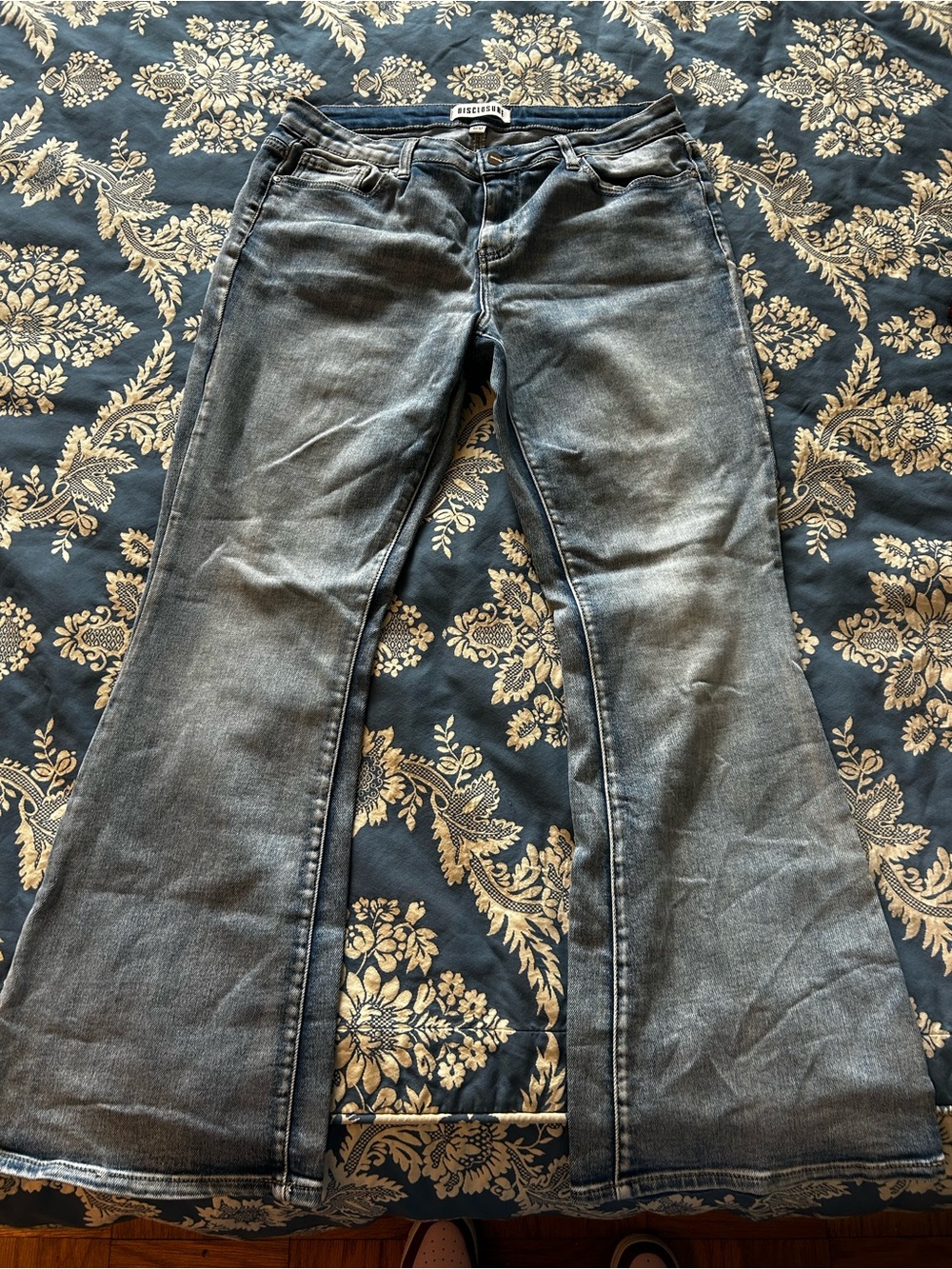 Free People Vintage Gray Flare Jeans